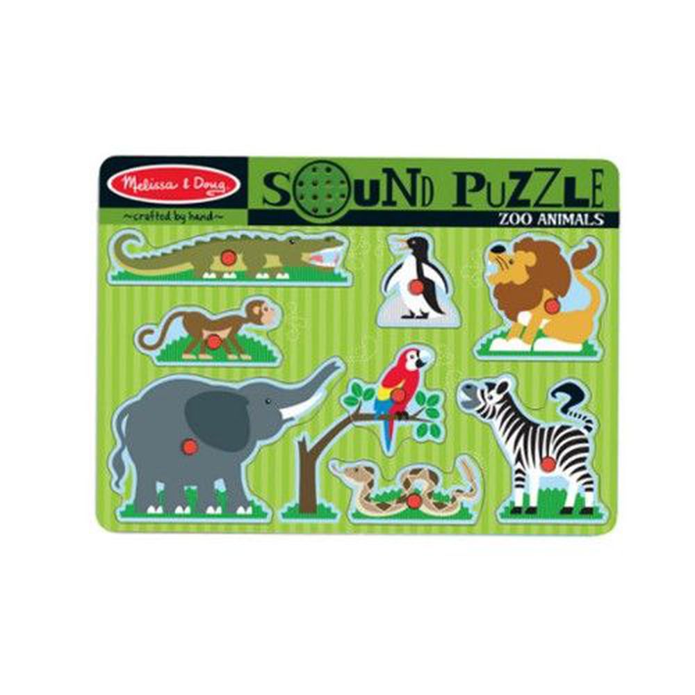 美國瑪莉莎 Melissa & Doug - MD 聲音拼圖-動物園