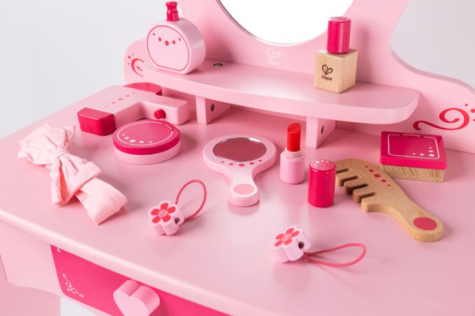 德國 Hape - 粉紅梳妝台組