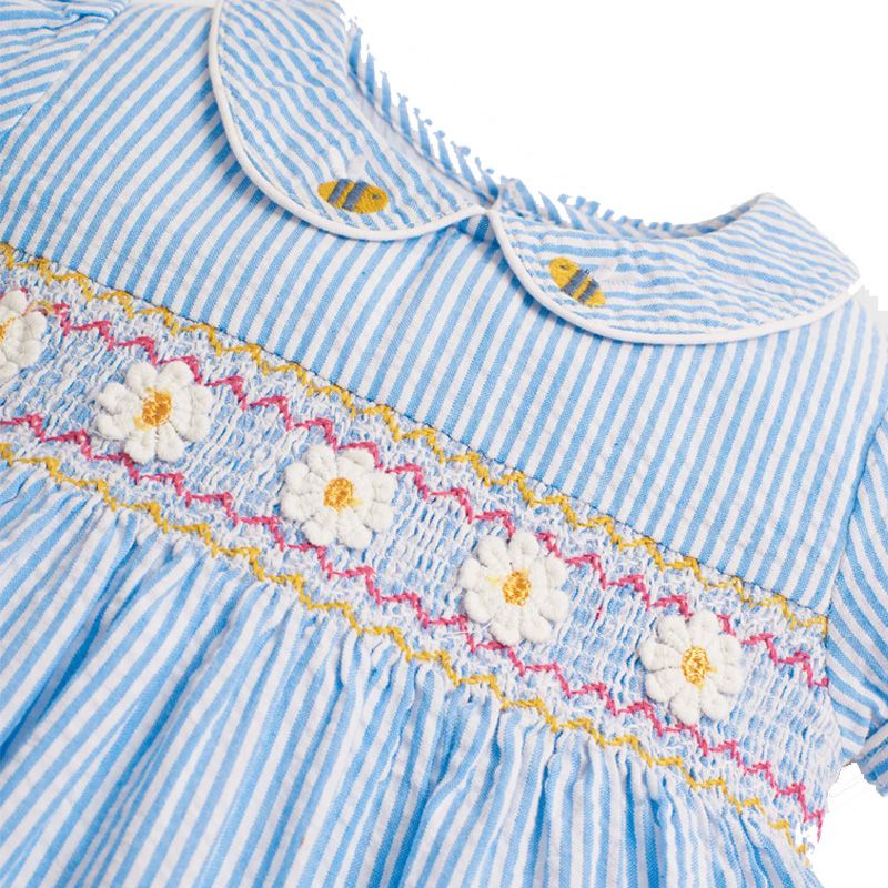 英國 JoJo Maman BeBe - 超優質嬰幼兒/兒童100％純棉短袖洋裝-甜蜜蜜