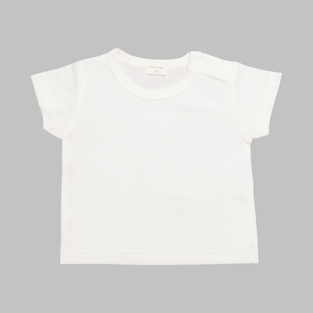 akachan honpo - 短袖基本款T恤-白色