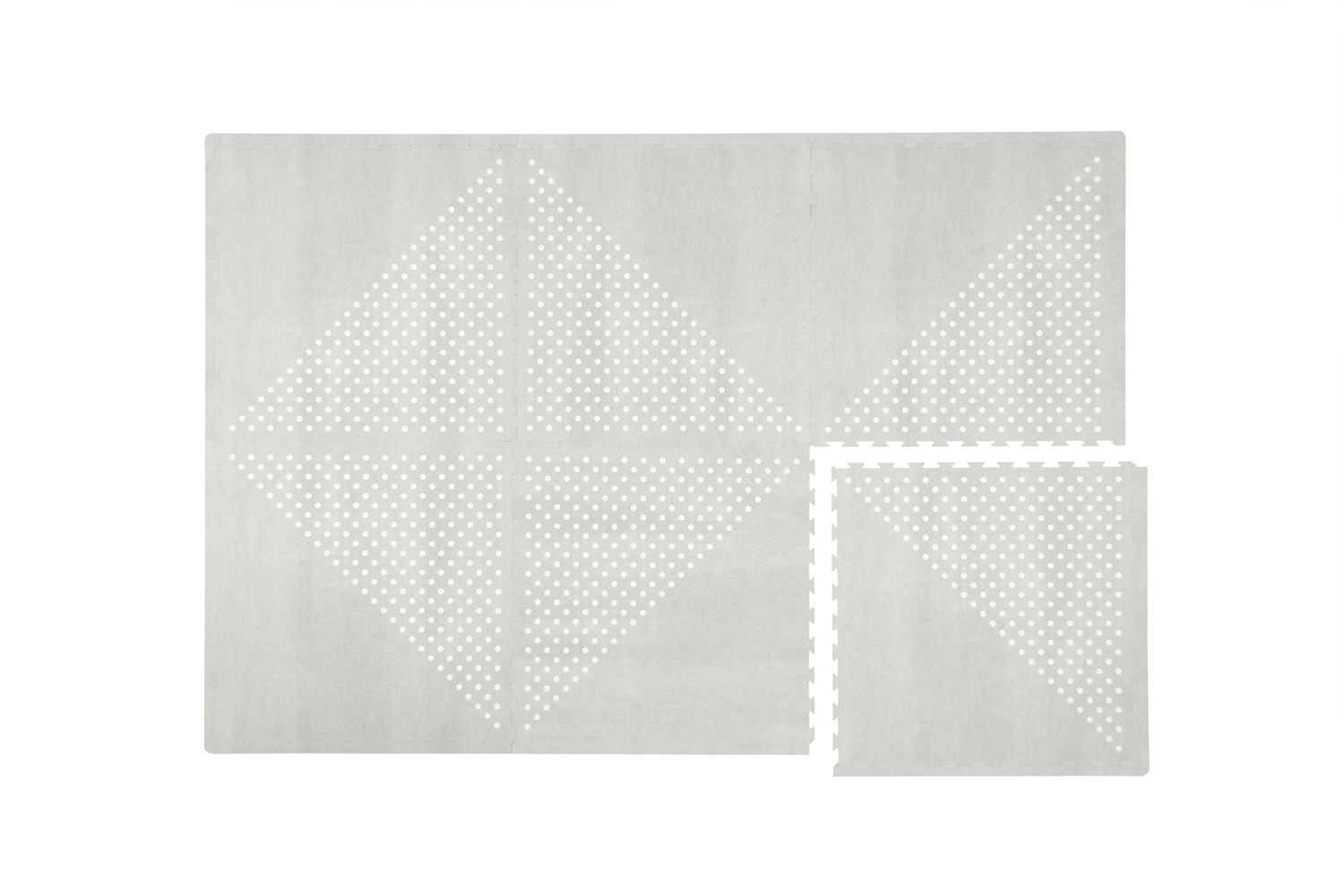 德國 toddlekind - 地球系列遊戲地墊-鴿子灰-一組6片