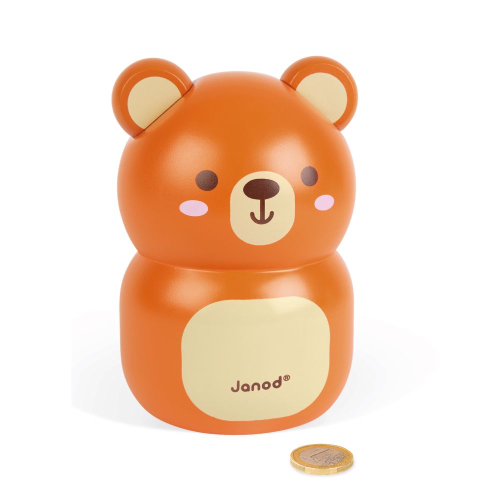 法國Janod - 童趣生活-小熊存錢筒