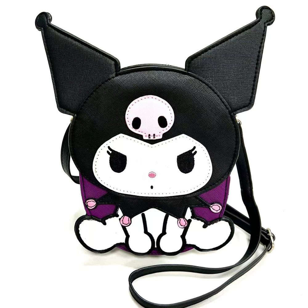 Kuromi 酷洛米童趣造型斜背包/手機包/隨身包