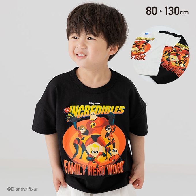 日本 Chil2 - 迪士尼聯名 純棉短袖上衣-超人特攻隊角色-白