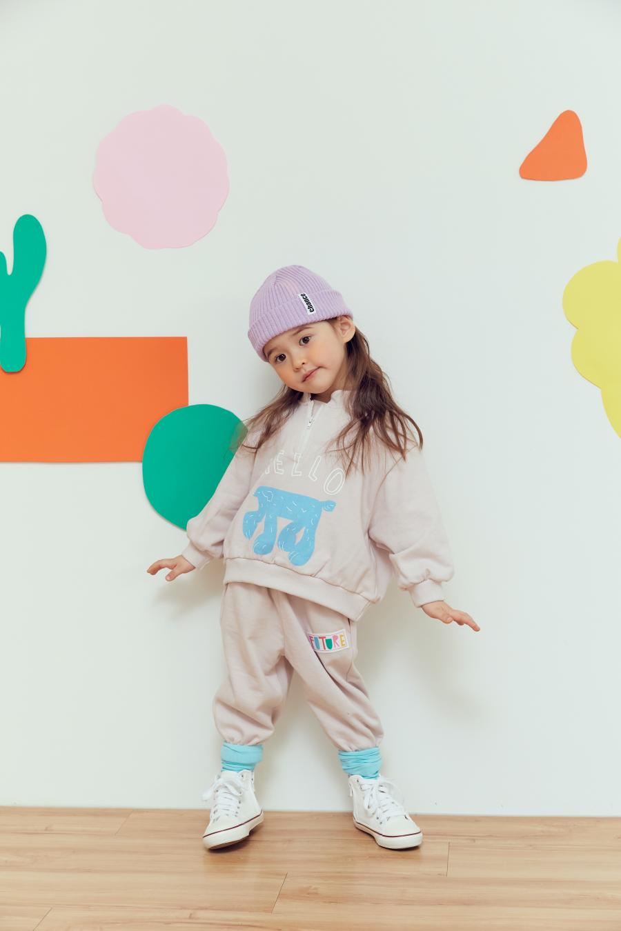 韓國 MINIATURE - 草原動物休閒套裝-粉杏