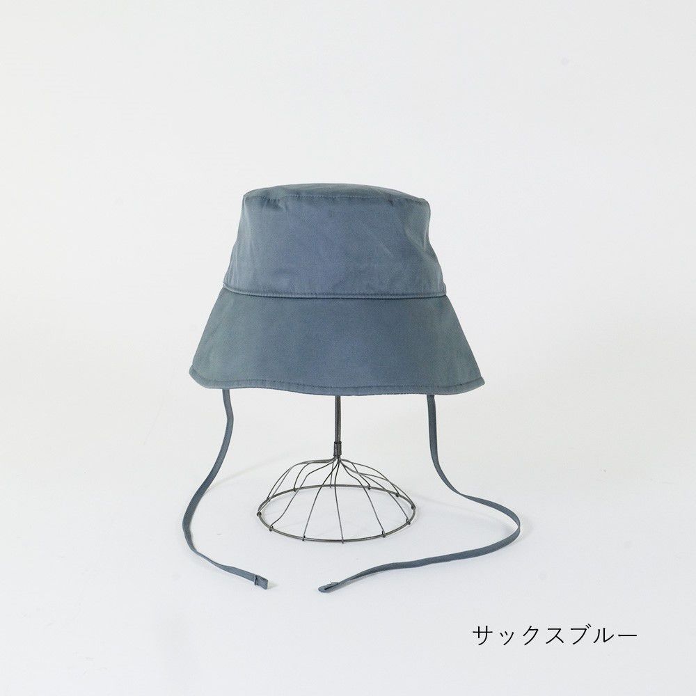 日本女裝代購 - 可折疊 抗UV防潑水綁帶遮陽帽-檸檬黃 (F(頭圍58cm))