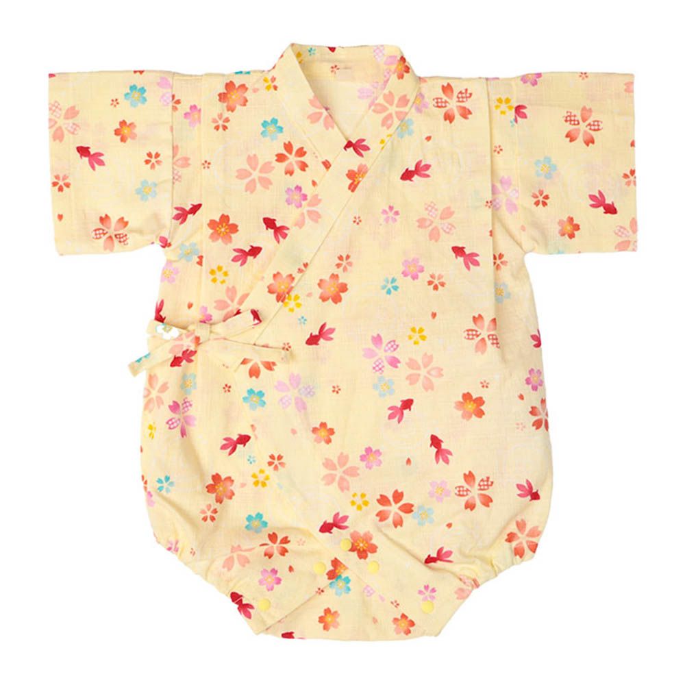 甚平包屁衣-金魚-黃色-日本製