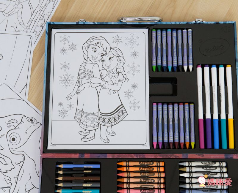Crayola繪兒樂 - 冰雪奇緣2大藝術家套裝-獨家買就送神彩著色套裝-冰雪奇緣(閃亮版)(第一代第二代隨機)