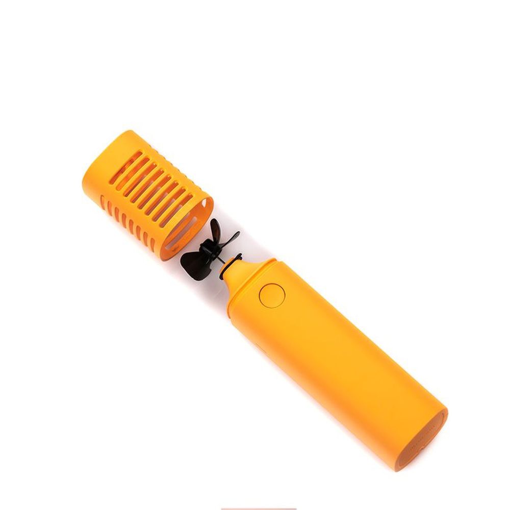 韓國 sillymann - 攜帶型風棒電扇-螢光橘