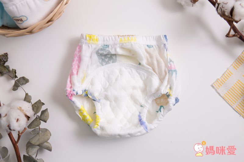 JoyNa - 輕薄透氣吸水棉質5層學習褲-3件入-雲朵彩虹+隨機2件