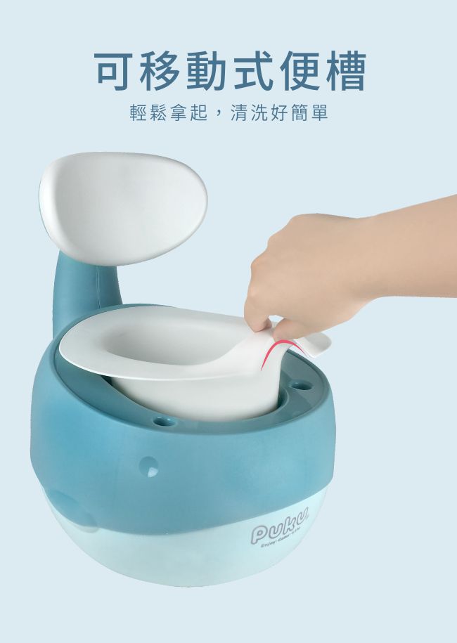 PUKU 藍色企鵝 - 藍鯨魚學習便器