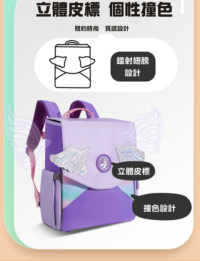 kocotree - 立體護脊書包_大碼-宇行員探險