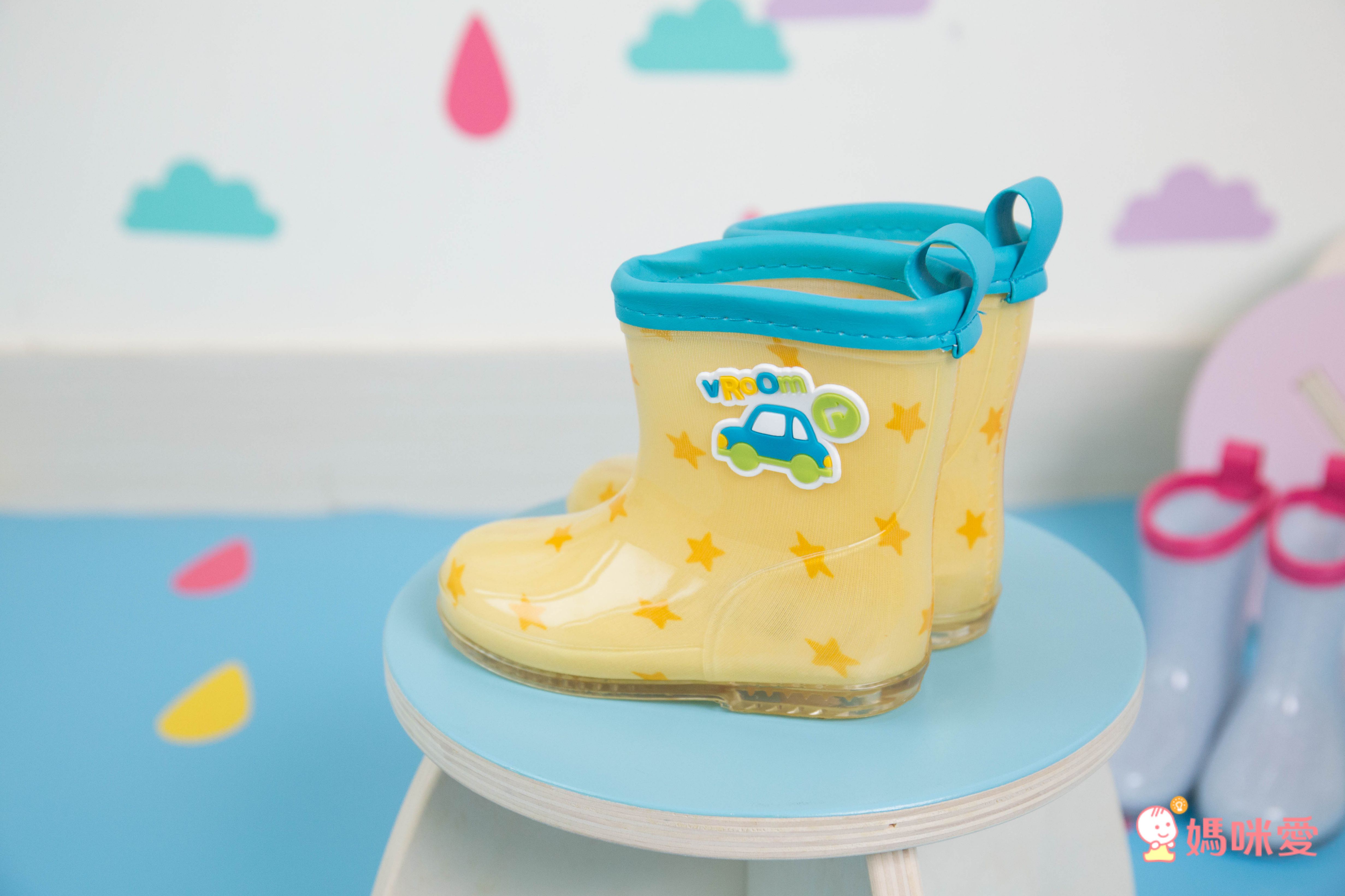 akachan honpo - 雨鞋-汽車-藍色