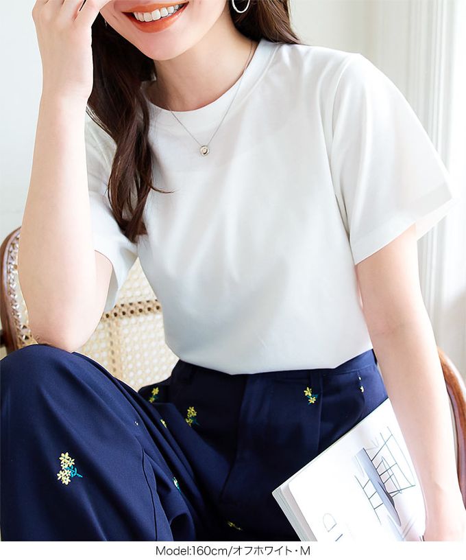 日本 Kobe Lettuce - 抗透汗機能 圓領短袖T恤-黑