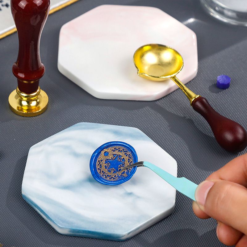 火漆章冷卻水晶墊板-繁星墜落 (8.5x8.5cm)