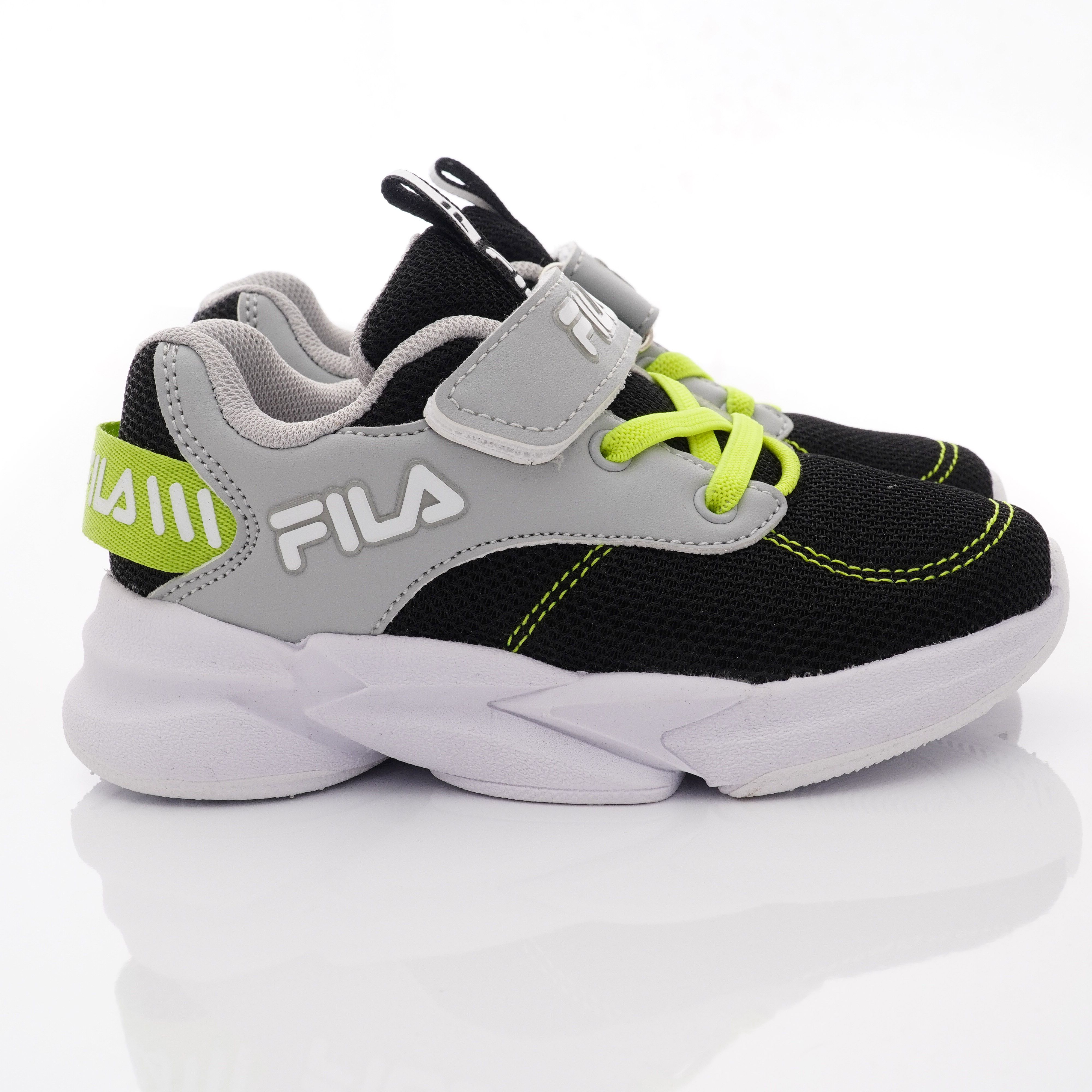 FILA - 輕量慢跑運動鞋(中小童段)-運動鞋-黑