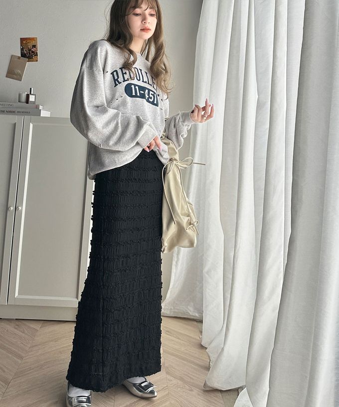 日本 Classical Elf - 立體優美蕾絲合身開叉長裙-象牙白