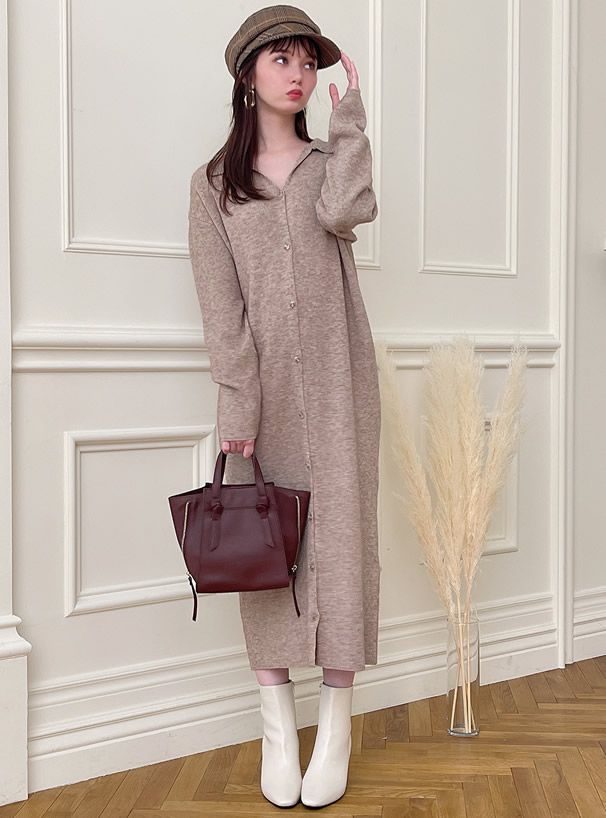 日本 GRL - 2way百搭拉鍊蝙蝠包/托特包-黑