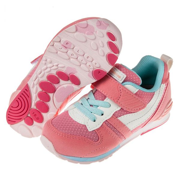 Moonstar日本月星 - Moonstar日本玫瑰粉色兒童機能運動鞋