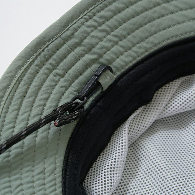 日本 b-ROOM - 防潑水 帥氣山系尼龍遮陽帽(可收納)-黑