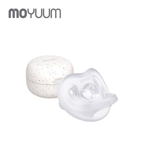 韓國 Moyuum - 全矽膠微笑奶嘴收納盒組-透明-6m+