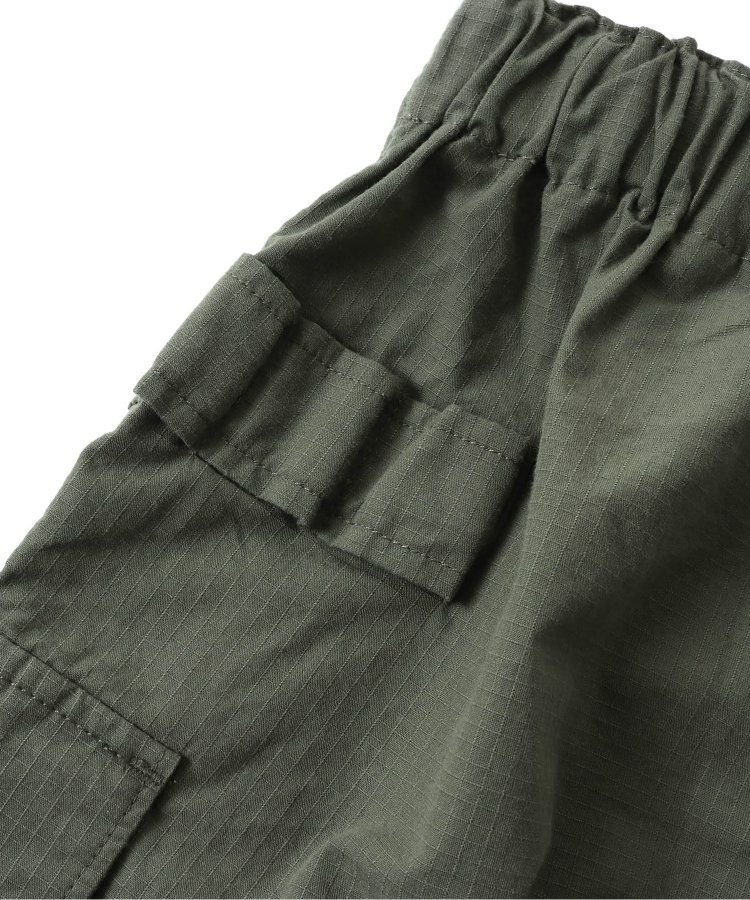 日本 BREEZE - 聯名款 口袋工裝風帥氣4分短褲-撞色-橘藍系