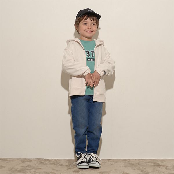 日本 b-ROOM - 簡約百搭連帽運動外套-素色-灰綠