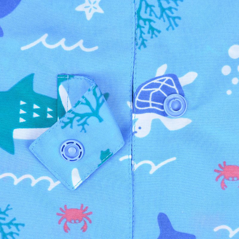 akachan honpo - 雨衣-海洋生物-淺藍色