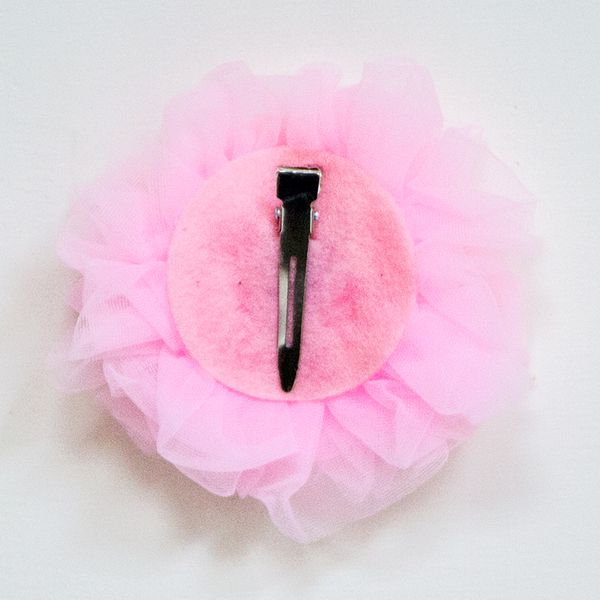 美國 Chic Baby Rose - 手工髮夾_玫瑰花款-淡粉 (單一尺寸)