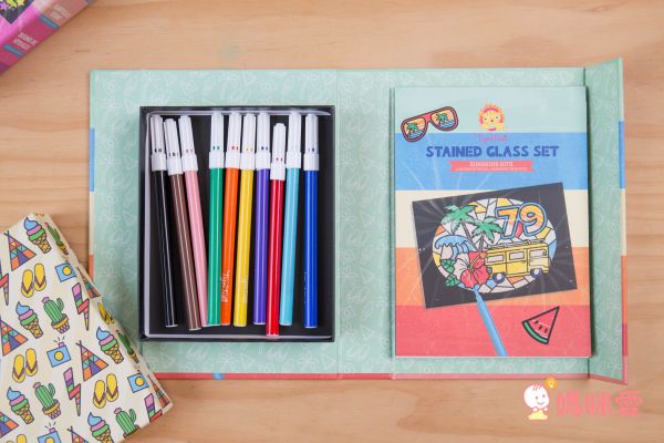 在家擁有小小畫室【澳洲 Tiger Tribe】旅行著色盒＆窗花彩繪