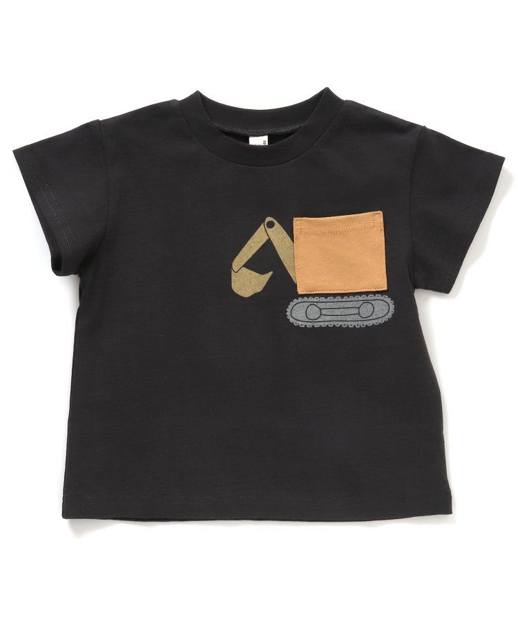 日本 apres les cours - 童趣印花口袋短袖上衣-昆蟲-草綠