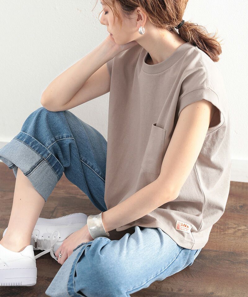 日本 Classical Elf - 100%美國棉厚磅圓領無袖上衣-白