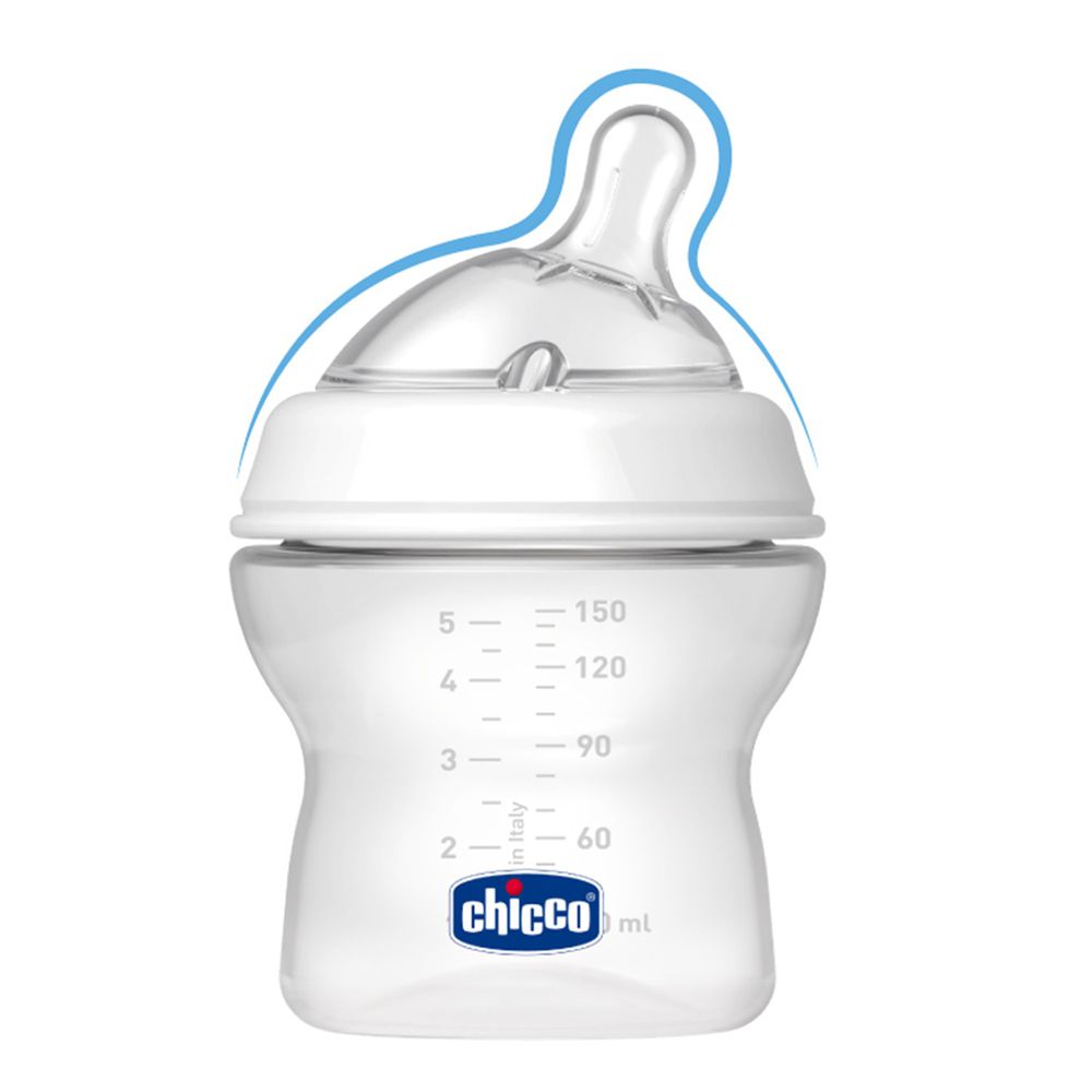 義大利 chicco - 天然母感2倍防脹PP奶瓶-(一般流量) (150ml)-小單孔