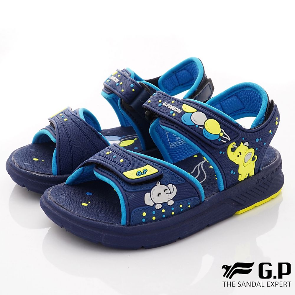 G.P - 雙黏帶排水兒童涼鞋(中小童款)-藍