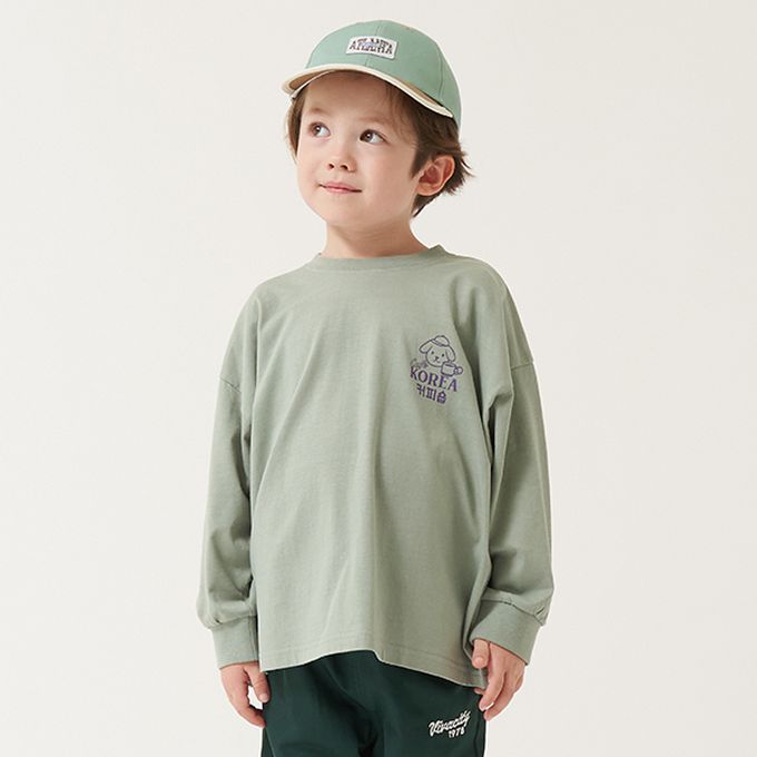 日本 b-ROOM - 純棉柔軟世界美食長袖上衣-拉麵-米黃