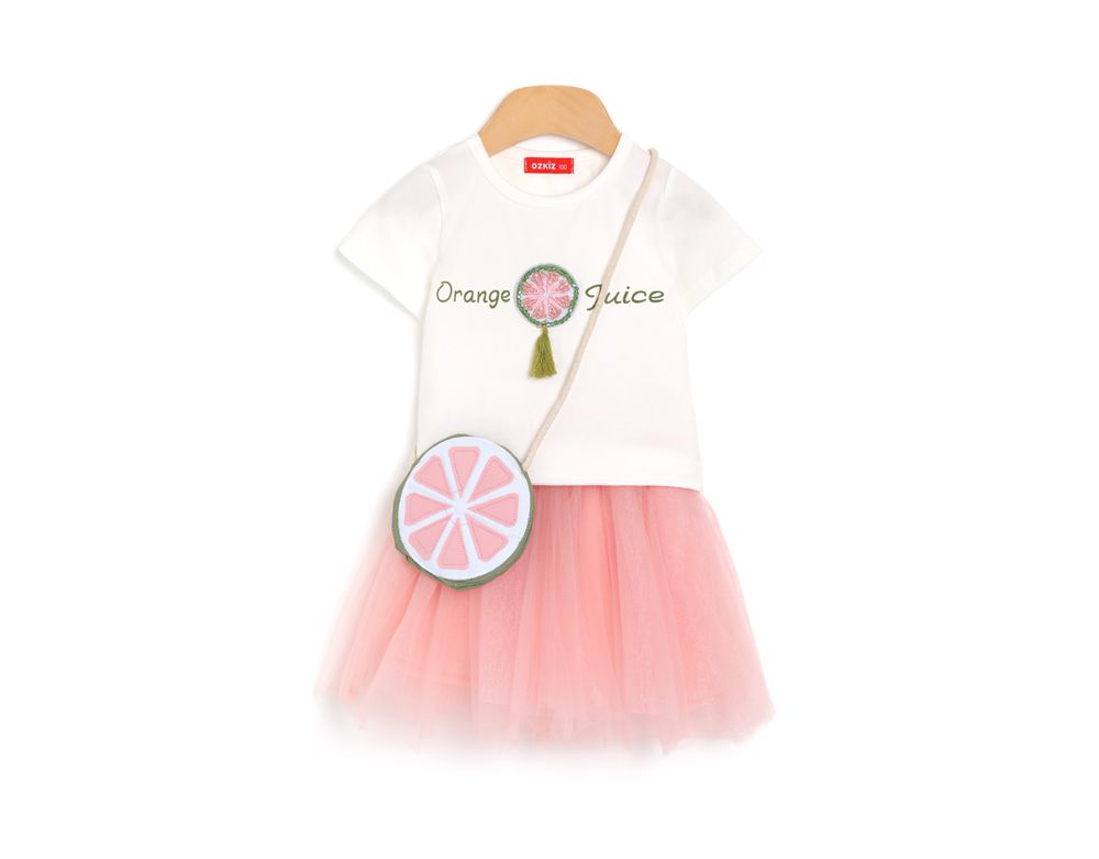 韓國 OZKIZ - (附包包)檸檬紗裙套裝