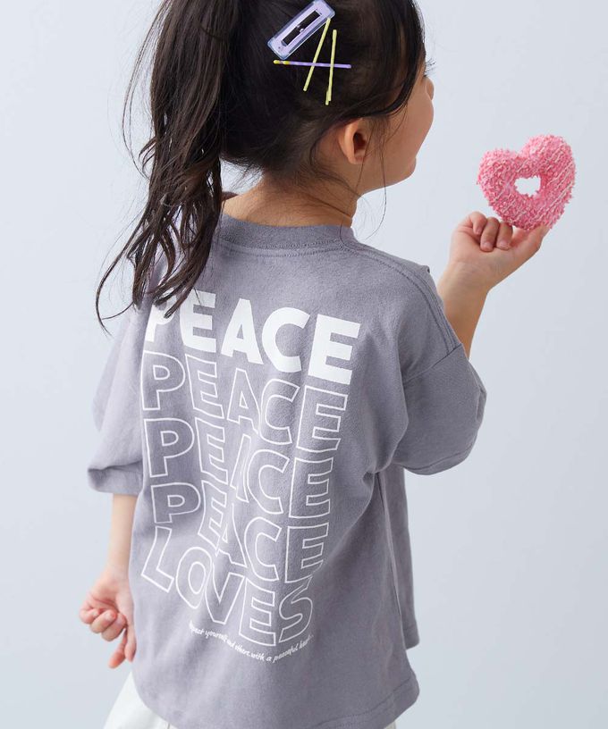 日本 devirock - 純棉定番短袖上衣-小字LOGO-米白