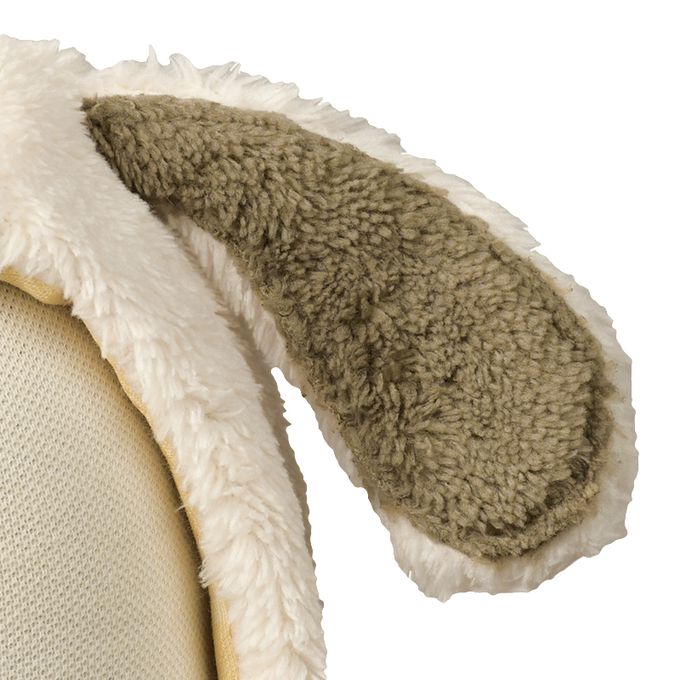 akachan honpo - 刷毛帽-動物-象牙白色