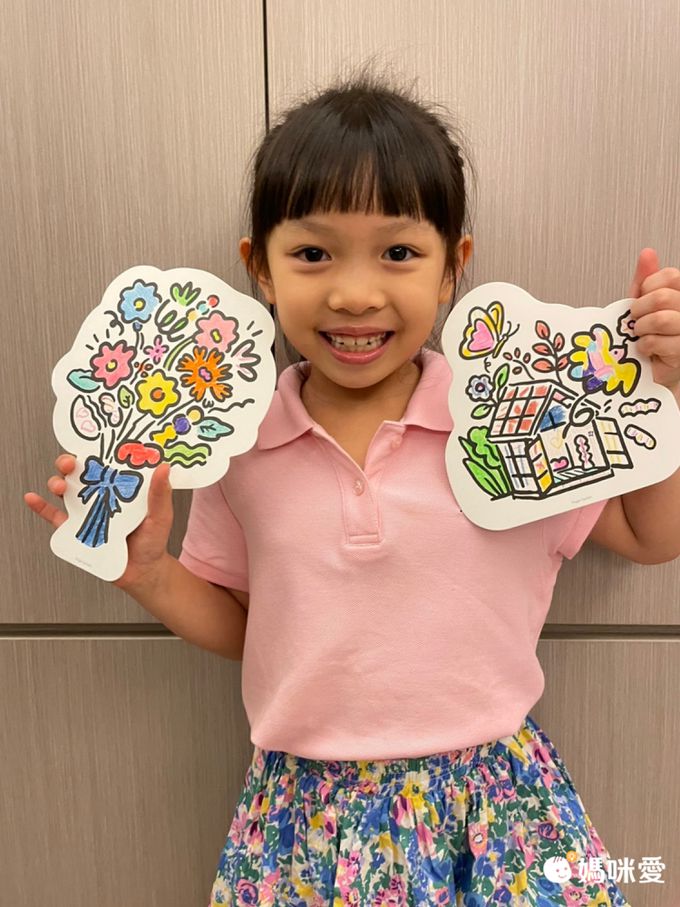 韓國 Finger garden - 填色感謝卡-小鳥 (180x178mm)