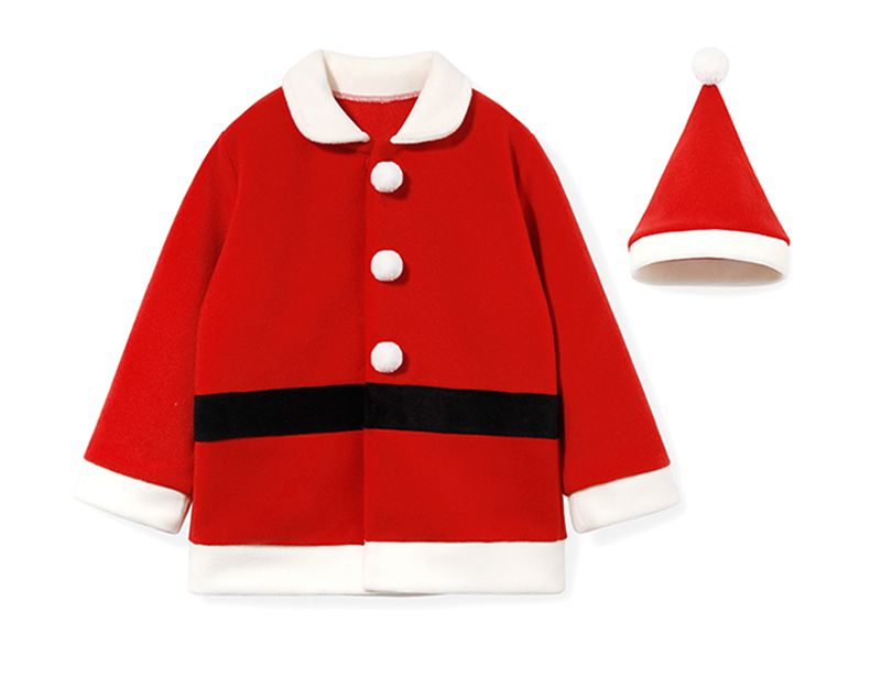 韓國 OZKIZ - (附聖誕帽)(裏起毛)聖誕老公公外套
