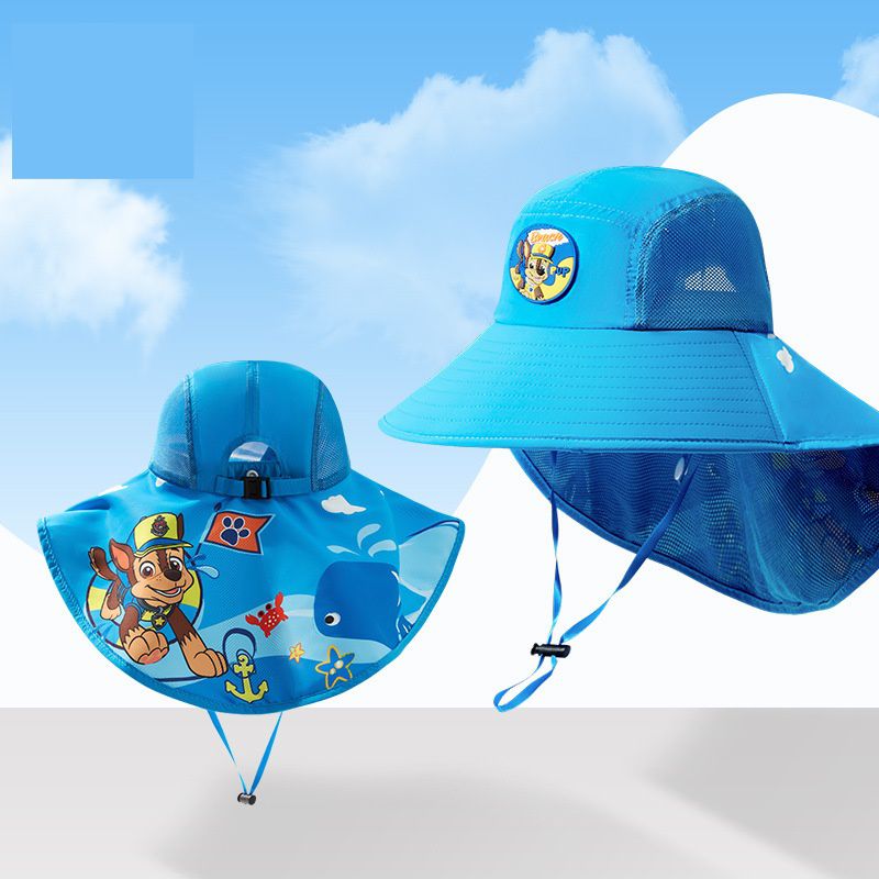 汪汪隊兒童大帽簷遮陽帽-阿奇-黃色 (50-54cm)