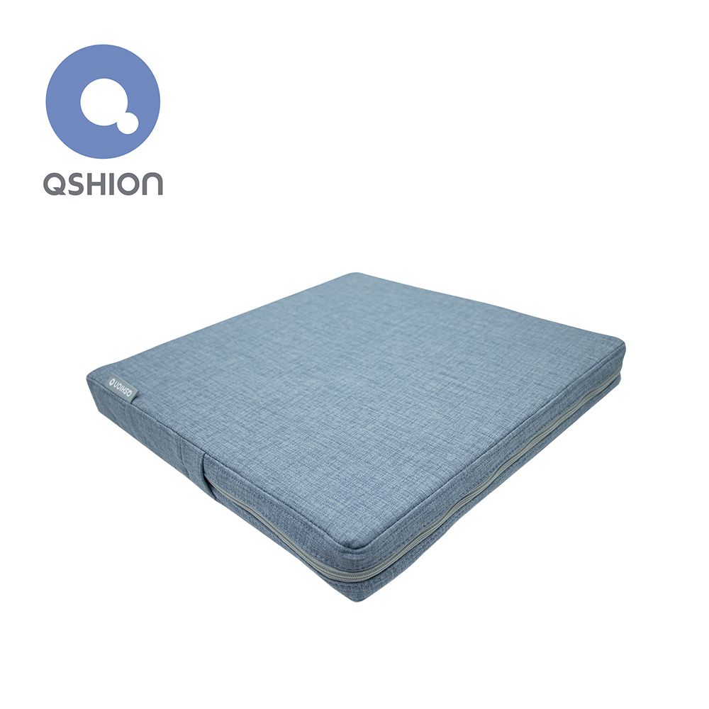 和風透氣舒壓坐墊-水墨青