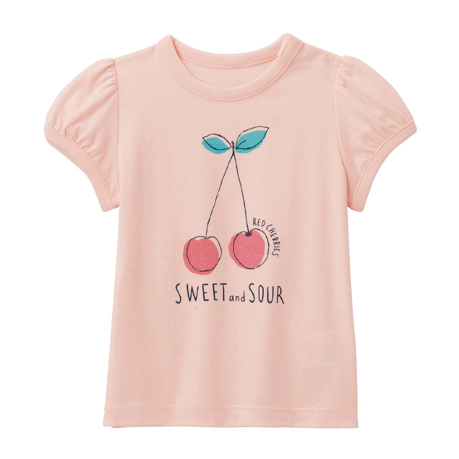 日本千趣會 - 天竺棉印花短T(小童)-花叢天鵝-白