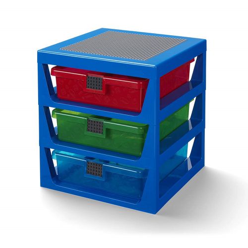 Room Copenhagen - 樂高 LEGO® 樂高玩具收納三層架(多色可選) (藍色)