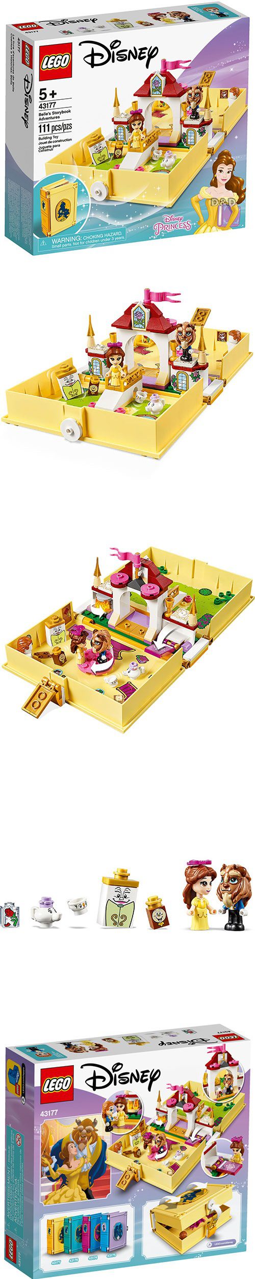 樂高 LEGO - 樂高 Disney 迪士尼公主系列 -  貝兒的口袋故事書 43177-111pcs
