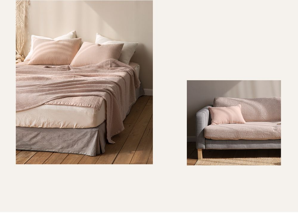 韓國 Maatila - 天絲莫代爾鬆餅被毯-奶茶