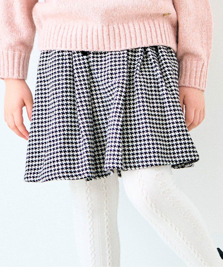 日本 apres les cours - 燈芯絨甜美冬季褲裙-紅格紋