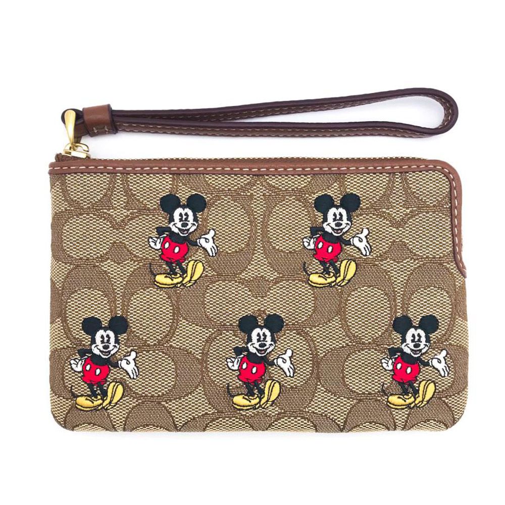 防刮PVC皮革L型拉鍊手拿包 (迪士尼)