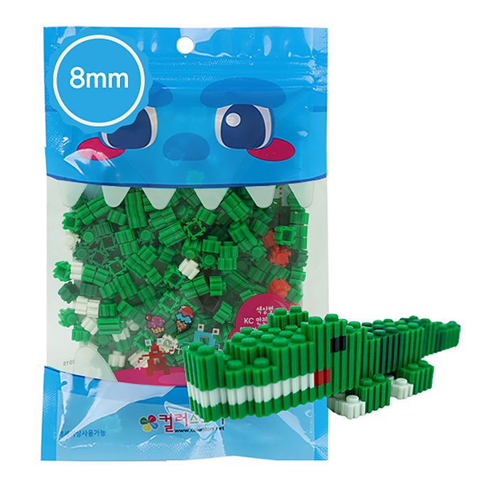 韓國 Color Story - 免燙拼豆包-3D立體鱷魚(8mm)