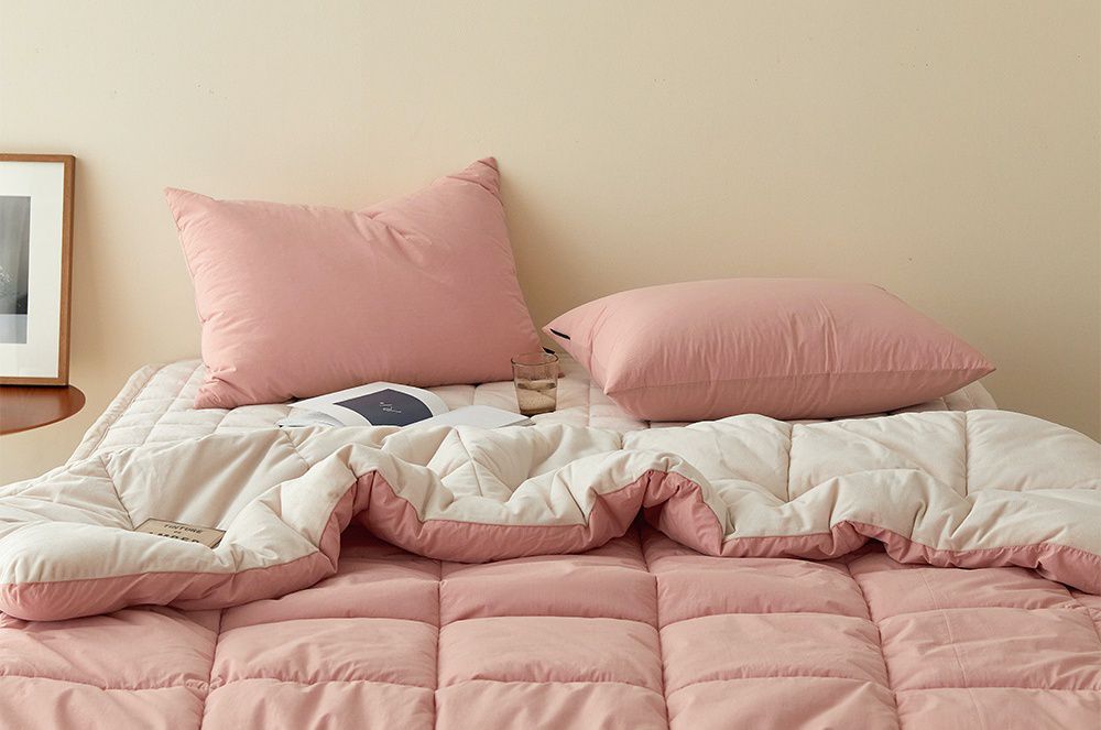 韓國 Maatila - 可水洗刷毛高密度60支棉棉被-玫瑰拿鐵